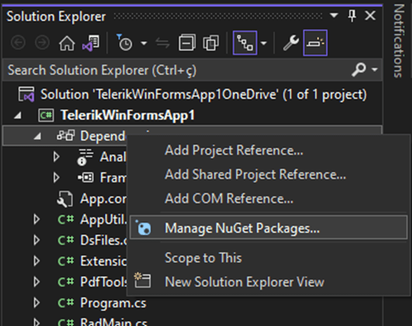 Search Text in PDF Files on OneDrive Using Telerik